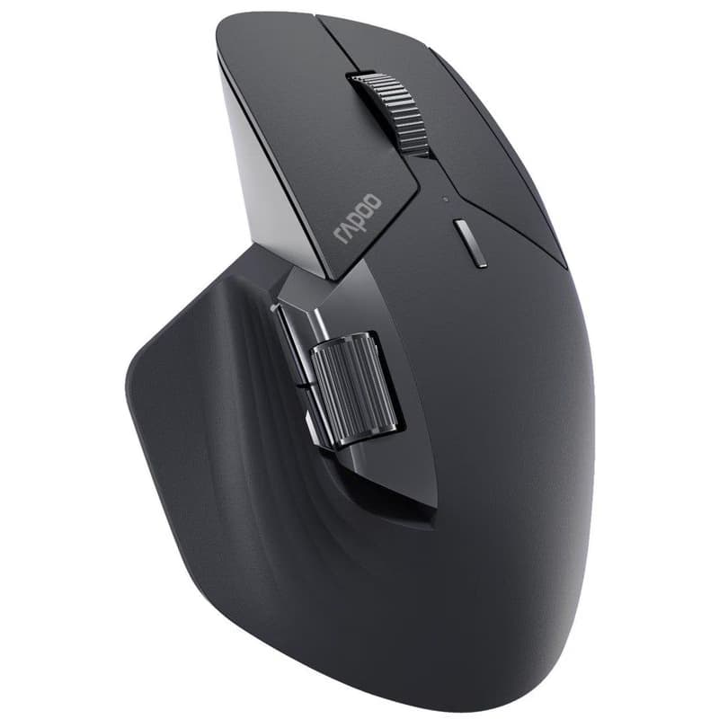 RAPOO myš MT760L Multi-mode, Bezdrôtová, Optická, Šedo-Čierna 5