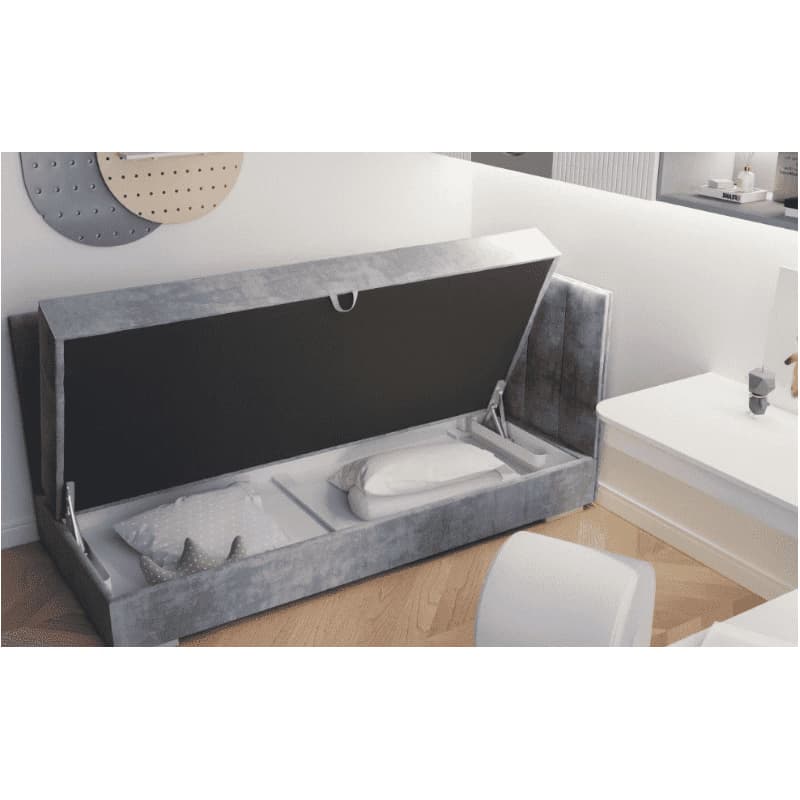 ArtBed Detská posteľ COIMBRA III | sivá 90 x 200 cm Prevedenie: pravé 4