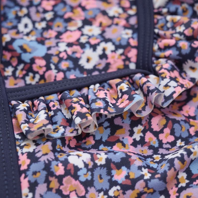 Dievčenské plavky COLOR KIDS Bikini, AOP, salmon rose 3