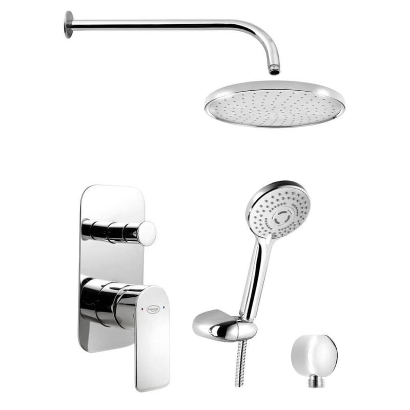 AQUALINE AQUALINE - DAPHNE podomietkový sprchový set s pákovou batériou, 2 výstupy, chróm DH943