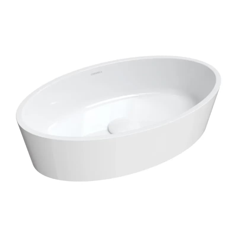 OMNIRES - BARI M+ umývadlo na dosku, 50 x 30 cm biela lesk /BP/ BARI500UNBP 2