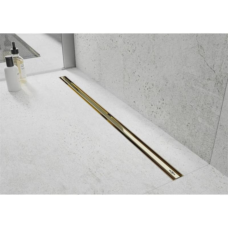MEXEN - Flat 360 Slim žľab otočný 110 cm zlato 1541110 2