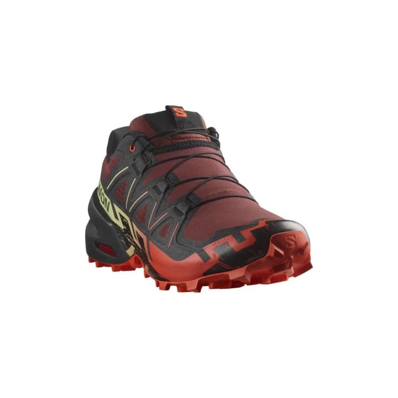 Pánska bežecká trailová obuv SALOMON Speedcross 6 M rum raisin cherry tomato cognac