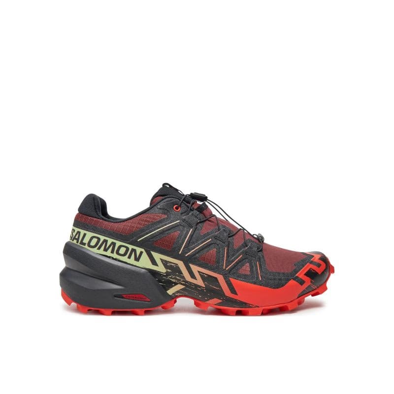 Pánska bežecká trailová obuv SALOMON Speedcross 6 M rum raisin cherry tomato cognac 2