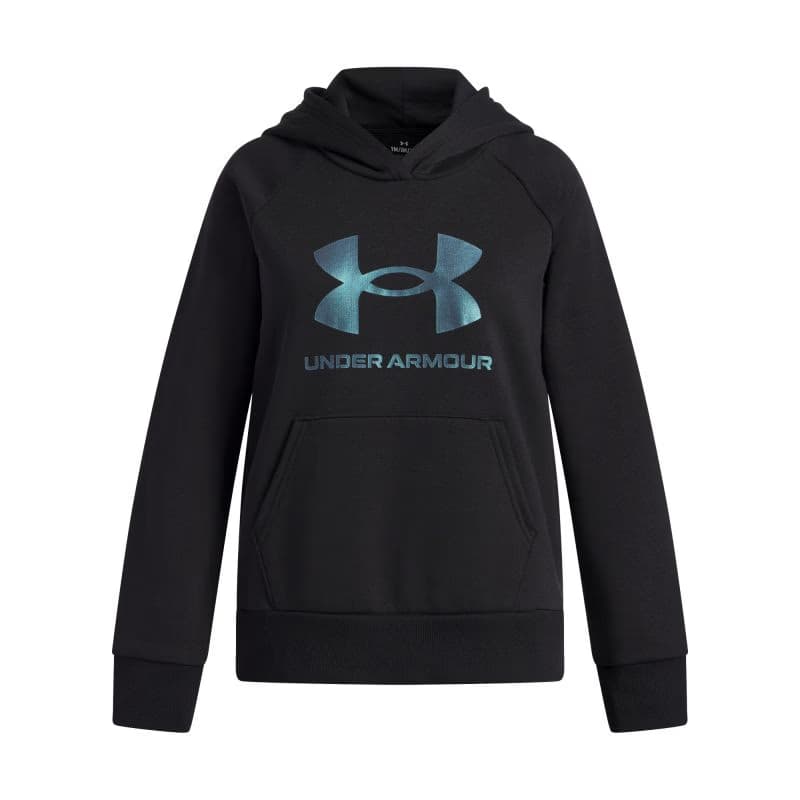 Dievčenská zateplená mikina s kapucňou UNDER ARMOUR UA Rival Flc Shimmer Hdy 2