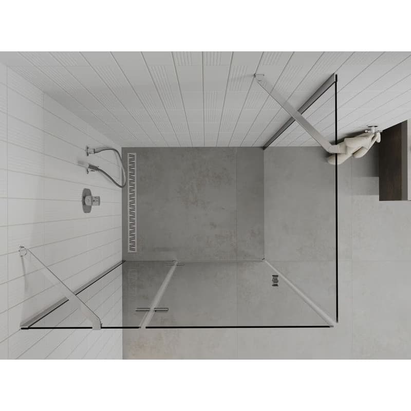 MEXEN/S - ROMA sprchovací kút 90x80, transparent, chróm 854-090-080-01-00 6