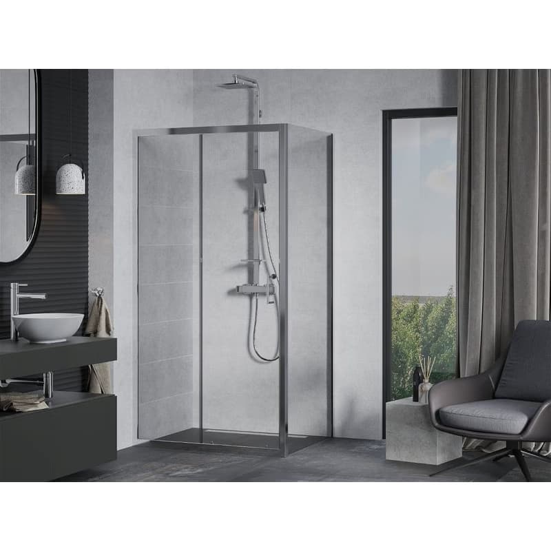 MEXEN/S - APIA sprchovací kút 105x80, transparent, chróm 840-105-080-01-00 2
