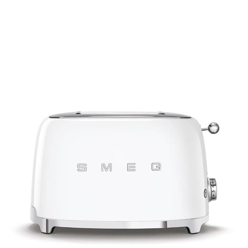 Smeg TSF01WHEU sendvičovač / hriankovač, 2 toasty, 6 úrovní opekania, zásuvka na omrvinky, štýl. 50. rokov, biely