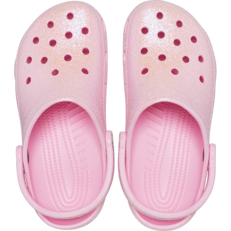 Kroksy (rekreačná obuv) CROCS Classic Glitter Clog flamingo 4