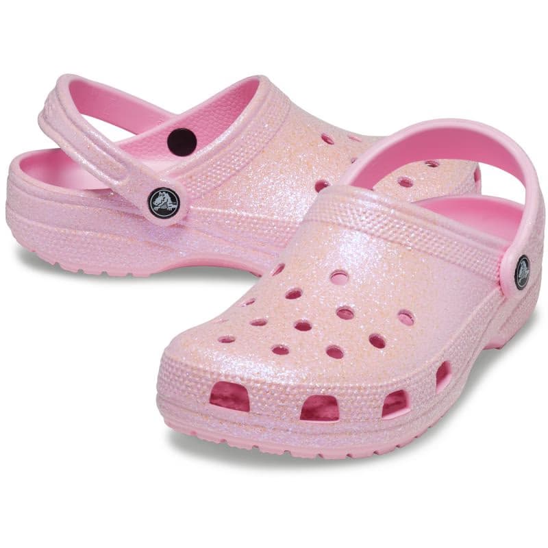 Kroksy (rekreačná obuv) CROCS Classic Glitter Clog flamingo 5
