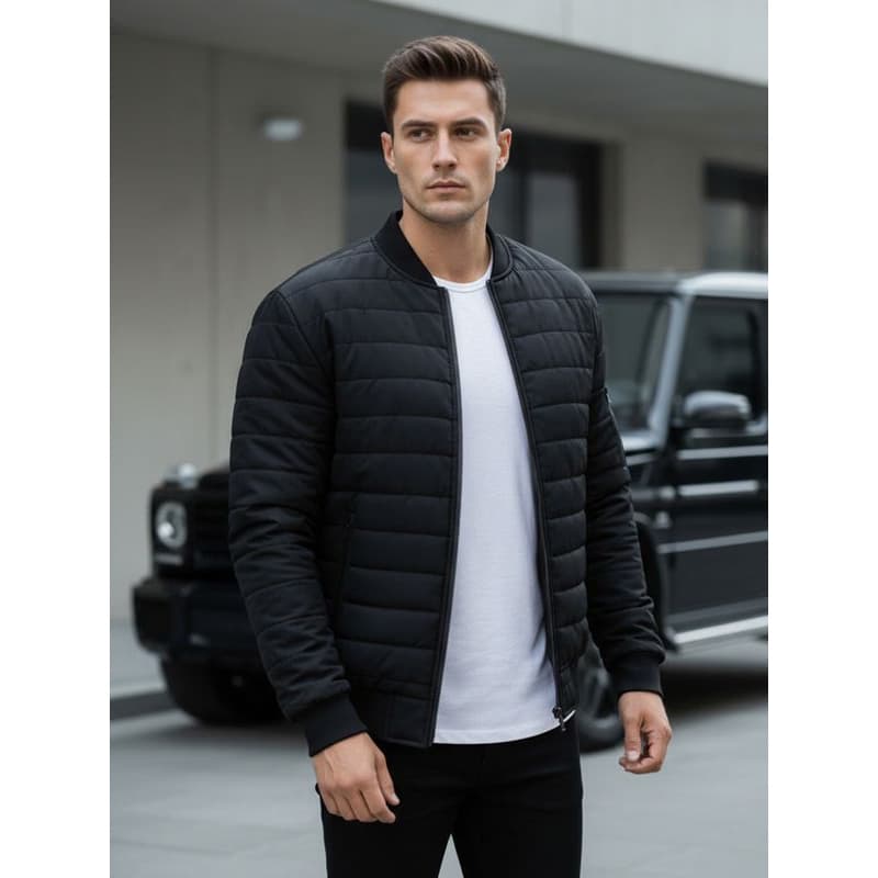 Čierna bomber bunda (tx2213) 1