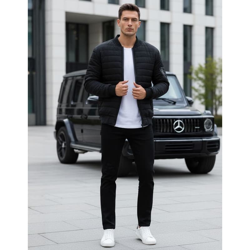 Čierna bomber bunda (tx2213) 3