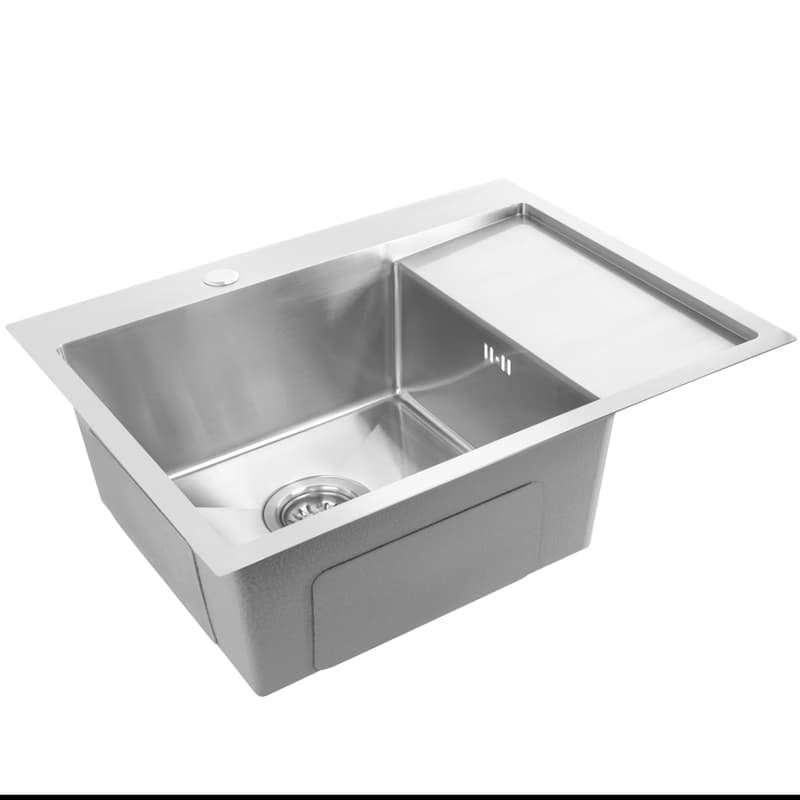 REA REA - Oceľový drez Fín BRUSH NICKEL s kuchynskou batériou KPL-96012 5