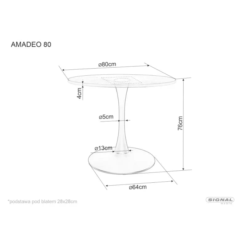 Stôl Amadeo 4