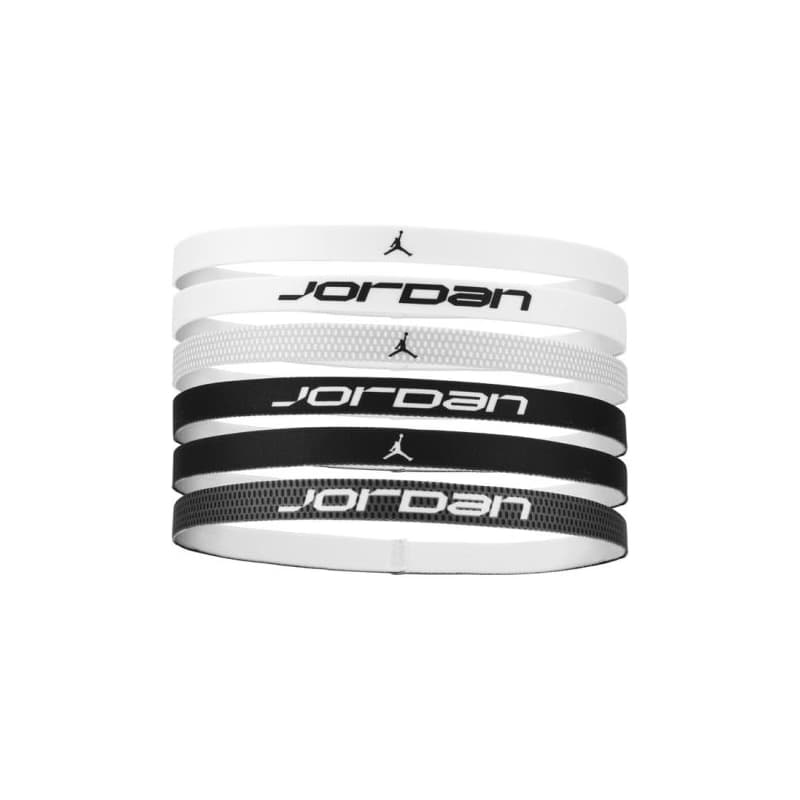 Čelenka NIKE JORDAN HEADBANDS 6PK BK WH BK 1