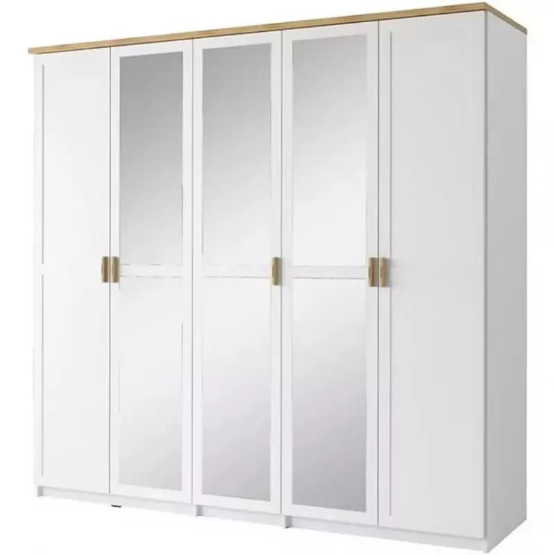 Skriňa Nicea 21 226 cm biela/dub wotan 1