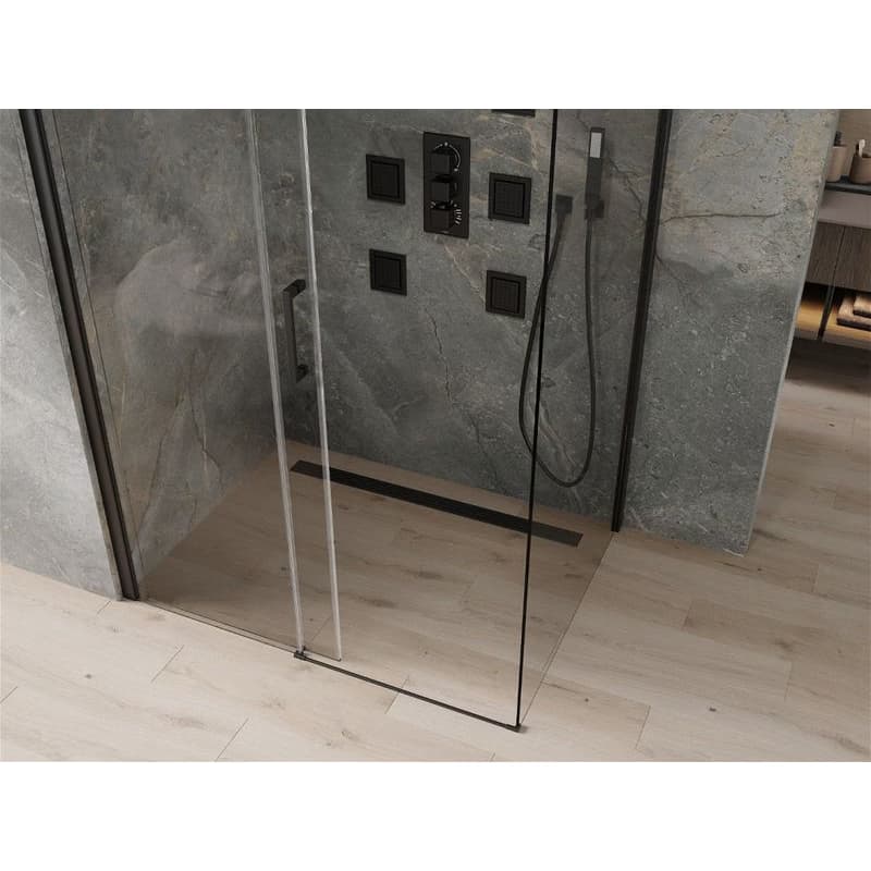 MEXEN/S - OMEGA sprchovací kút 110x90, transparent, čierna 825-110-090-70-00 5