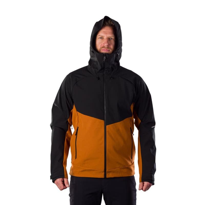 Pánska turistická bunda s kapucňou NORTHFINDER CLIFTON 519cinnamonblack 3