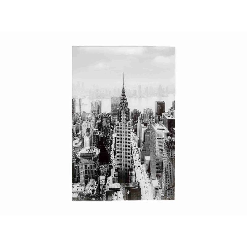 Manhattan obraz sklenený čiernobiely 120x80 cm