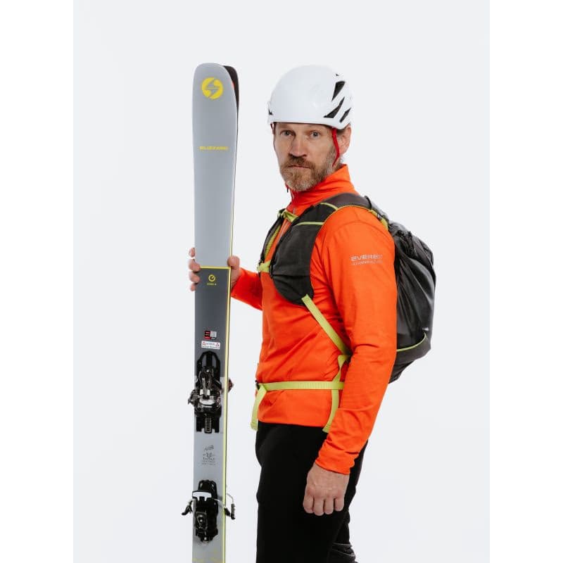 Pánske turistické tričko s dlhým rukávom EVERETT TEECO ZIP red melange 6
