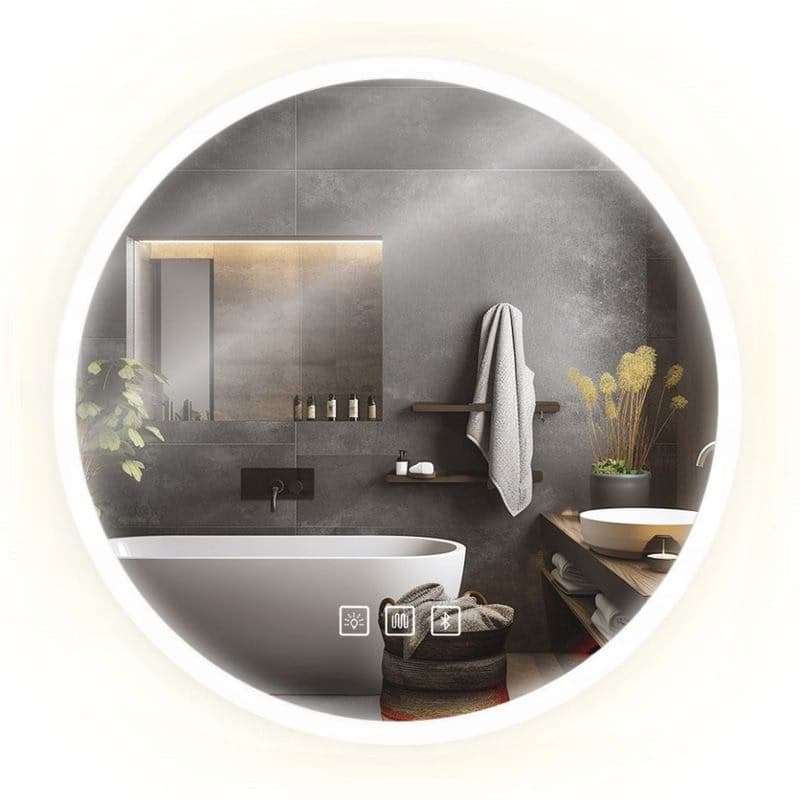 Tutumi - Zrkadlo LED BLUETOOTH FFJ 60cm HOM-06501 1