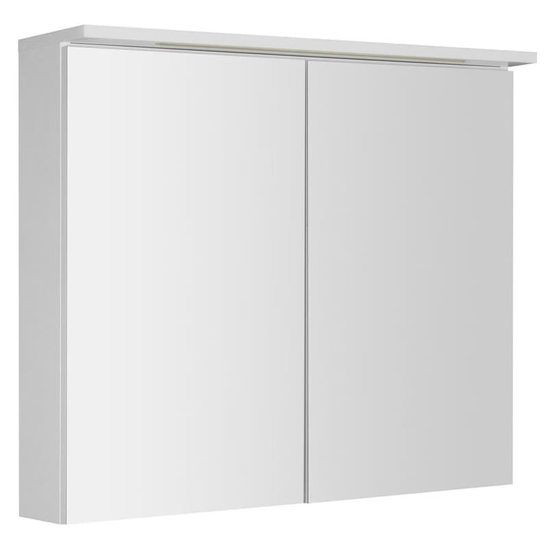 AQUALINE - KAWA STRIP Galérka s LED osvetlením 80x70x22cm, biela WGL80S