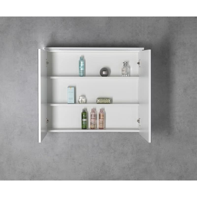 AQUALINE - KAWA STRIP Galérka s LED osvetlením 80x70x22cm, biela WGL80S 4
