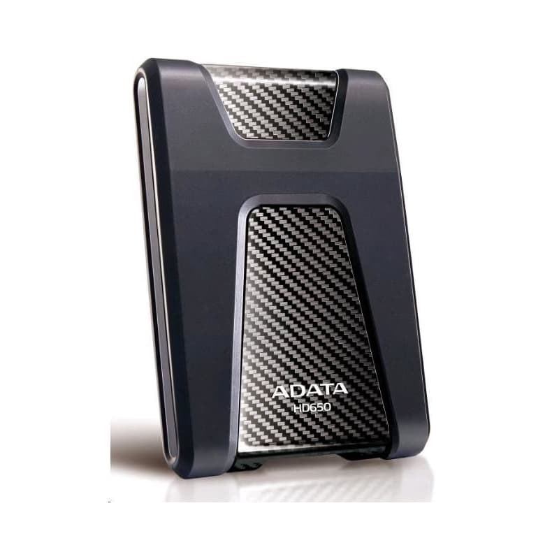 ADATA Externý HDD 4TB 2,5" USB 3.1 DashDrive Durable HD650, čierny (gumový, nárazu odolný)