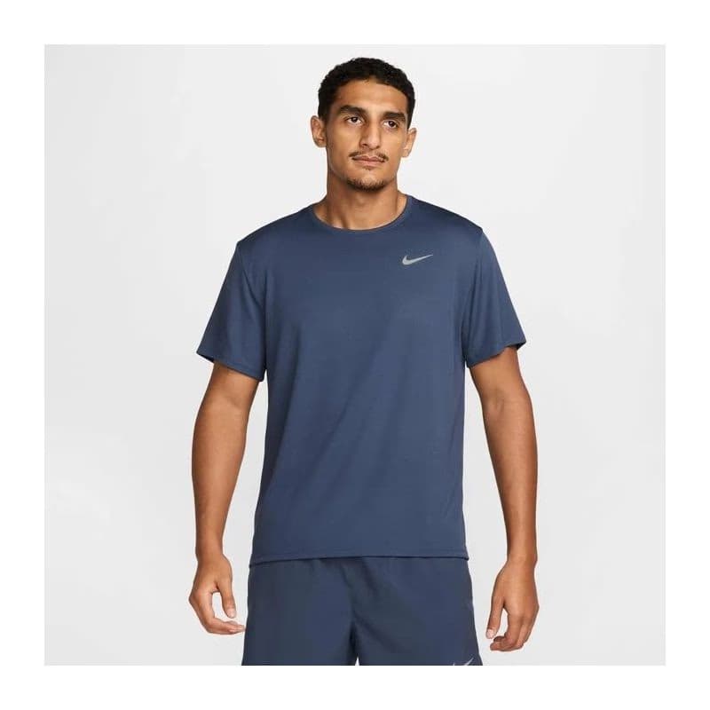 Pánske bežecké tričko s krátkym rukávom NIKE M NK DF UV MILER SS THUNDER BLUE REFLECTIVE SILV 2