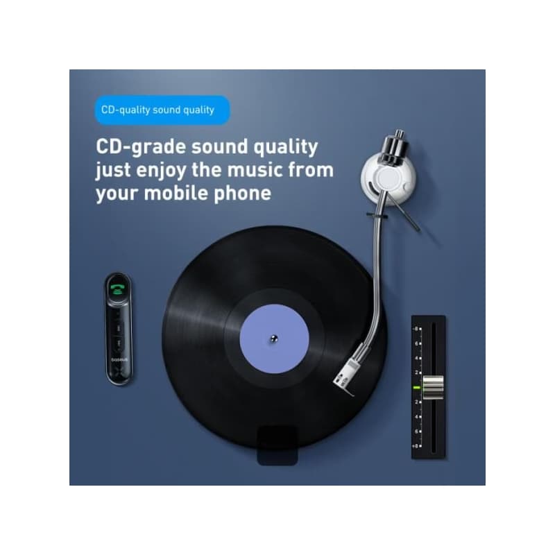 Baseus bluetoooth audio adaptér Qiyin čierny 2
