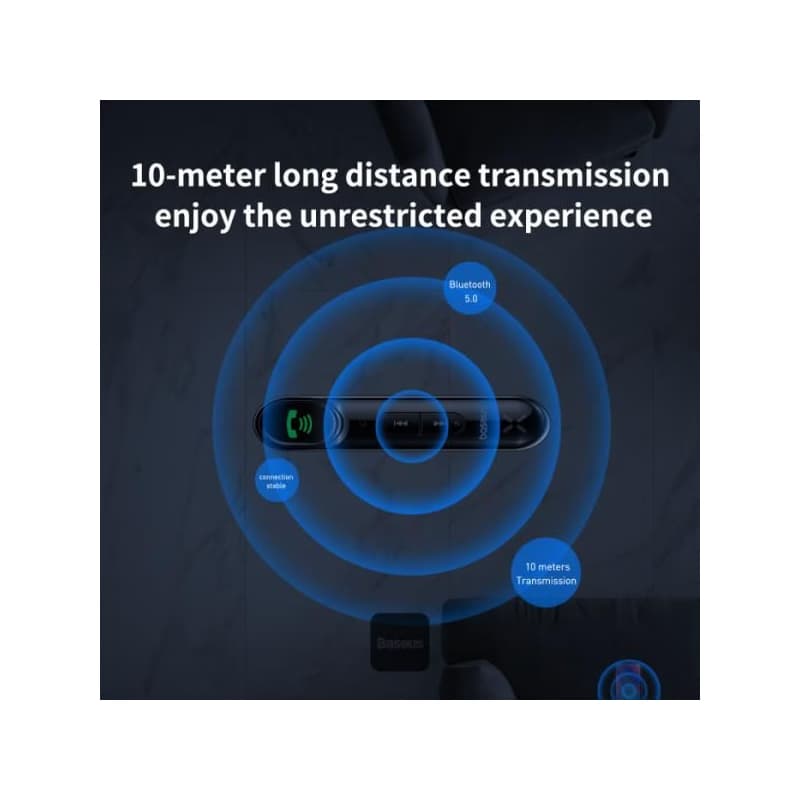 Baseus bluetoooth audio adaptér Qiyin čierny 4