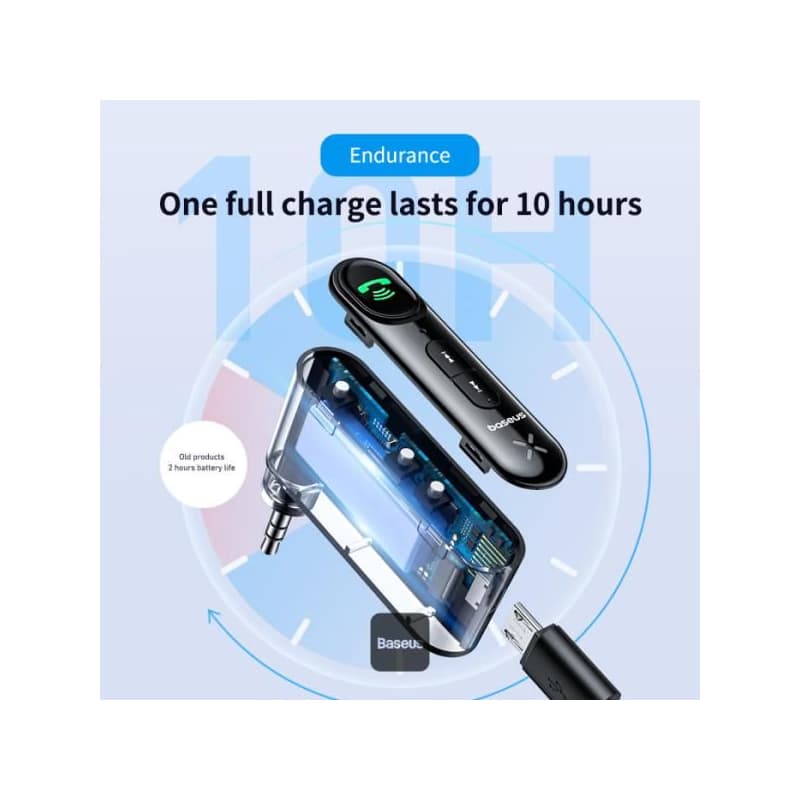 Baseus bluetoooth audio adaptér Qiyin čierny 5
