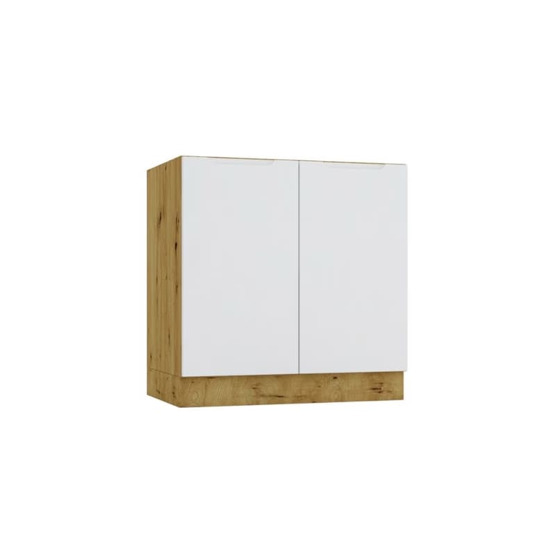 Artstolk Kuchynská linka ISABEL C | 200 cm dub artisan/sivá 4