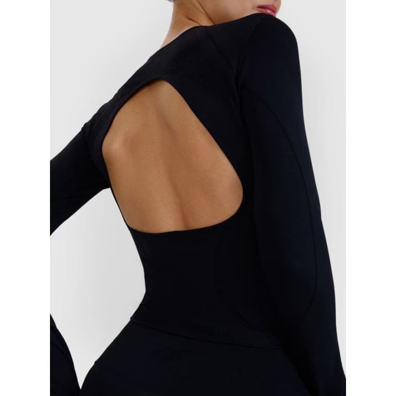 Dámske tréningové tričko s dlhým rukávom 4F LONGSLEEVE FNK F403-20S-DEEP BLACK 3