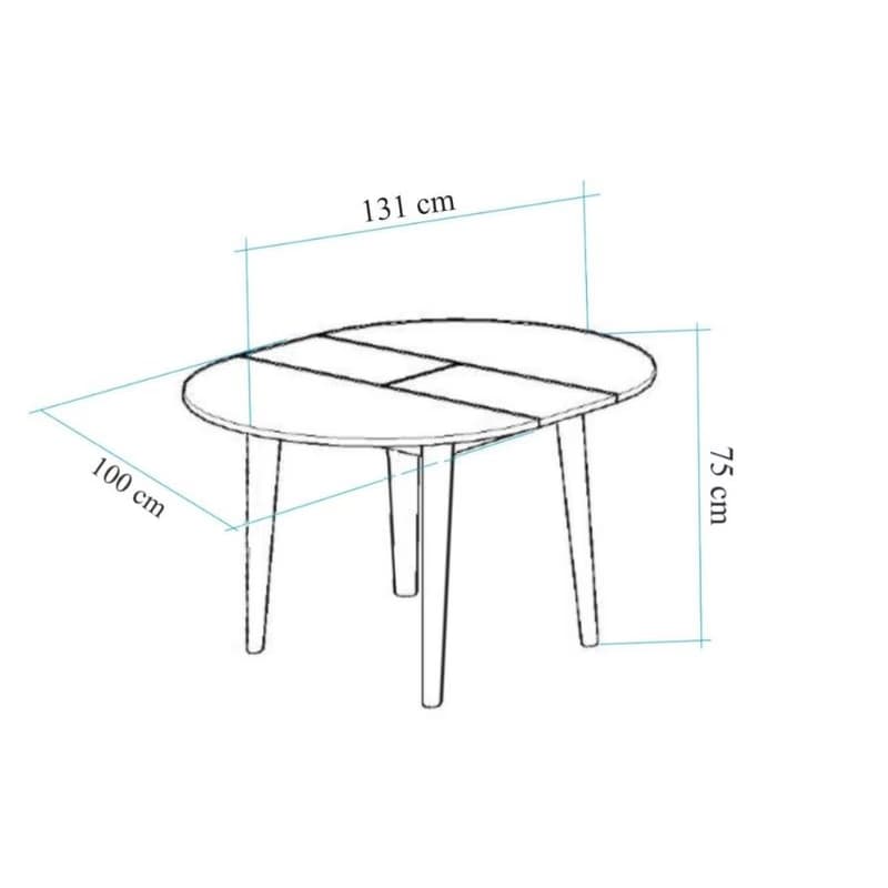 Extendable Dining Table Vina - Atlantic Pine 3