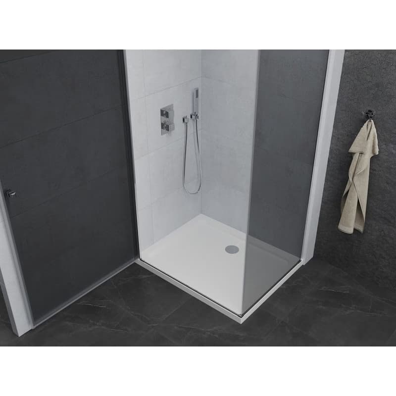 MEXEN/S - Pretória sprchovací kút 70x100, grafit, chróm + sprchová vanička vrátane sifónu 852-070-100-01-40-4010 5