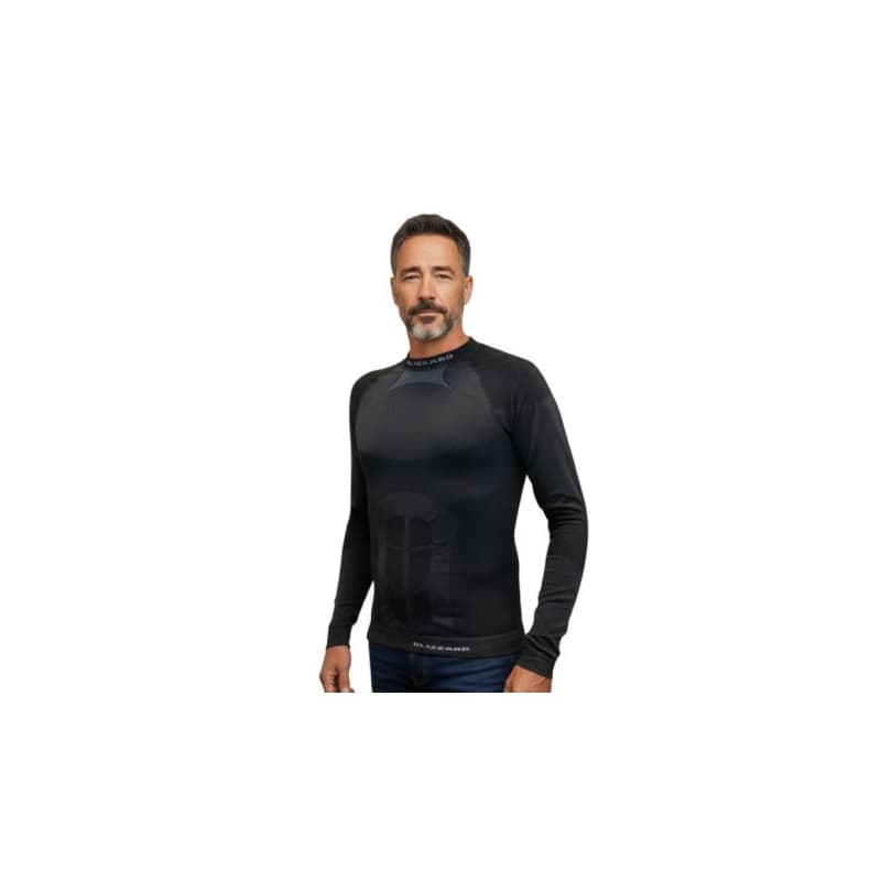 Pánske termo tričko s dlhým rukávom BLIZZARD Essential mens long sleeve, anthracite