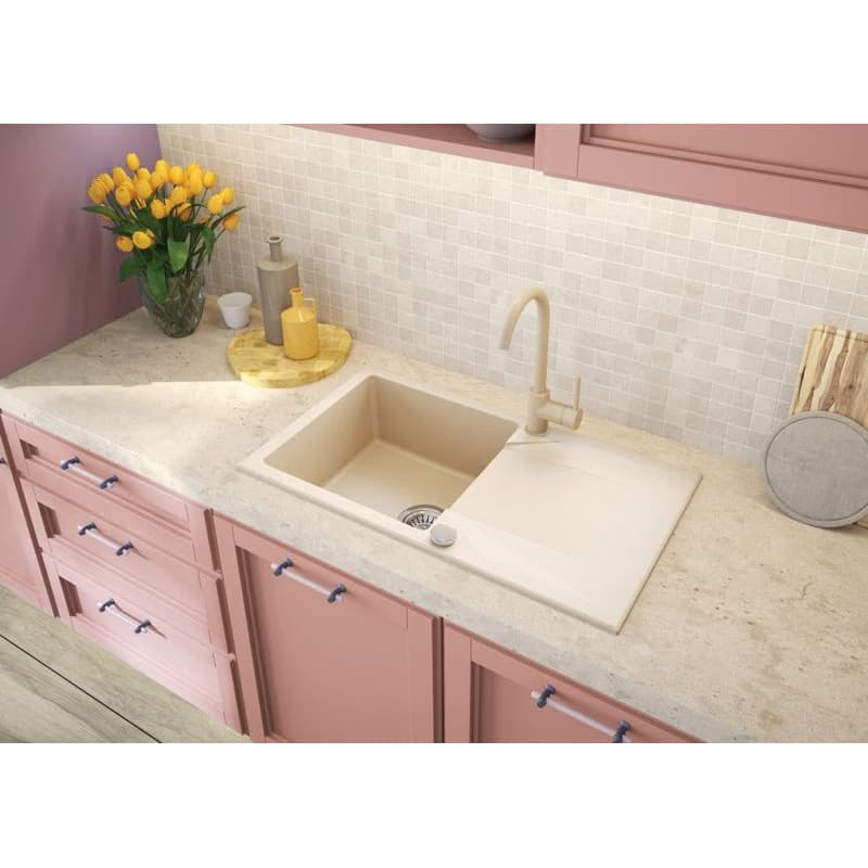 DEANTE DEANTE - Evora beige - Granitový drez s odkvapkávačom ZQJ_5113 2