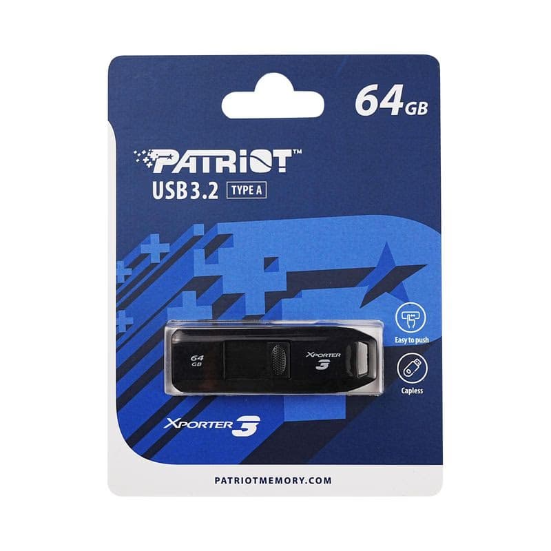 Patriot Xporter 3 Slider/64GB/USB 3.2/USB-A/Čierna 6