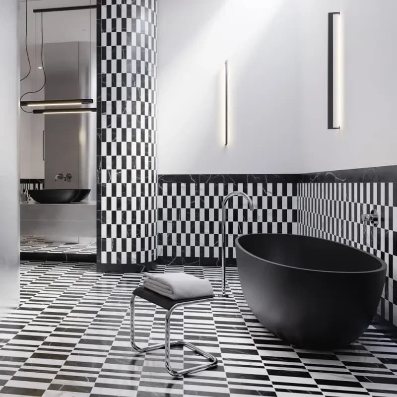 OMNIRES - SHELL M+ voľne stojaca vaňa, 160 x 75 cm, s odpadom, čierna láva SHELLWWBLV 5