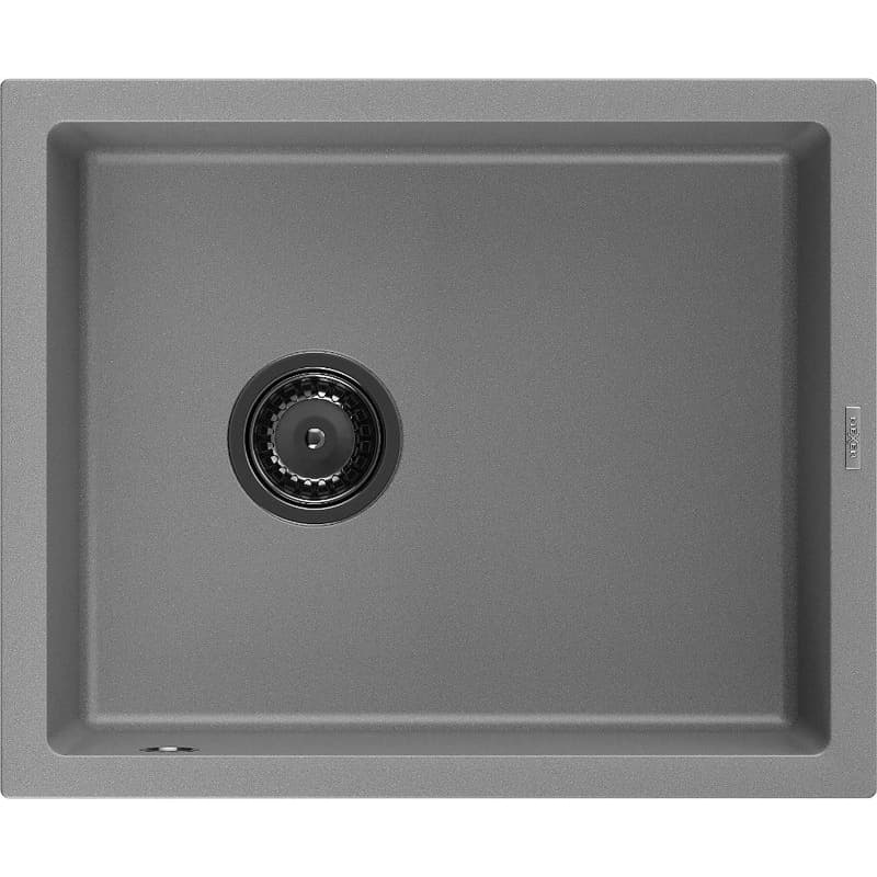 MEXEN/S MEXEN/S - Pedro granitový drez 1-miska 560 x 460 mm, sivá, sifón čierna 6508561000-71-B 1