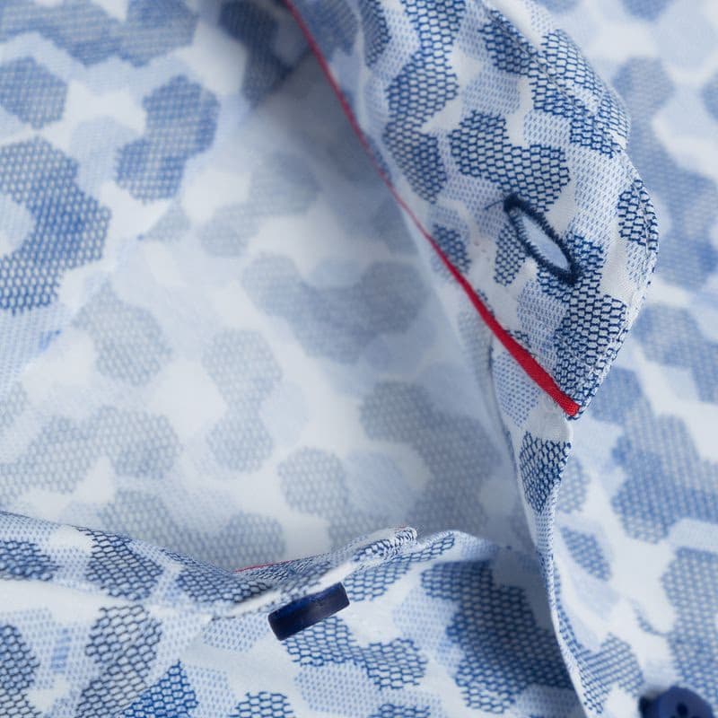 Bavlnená košeľa so vzorom v SLIM FIT strihu Di Selentino - OdessaSLIM 5