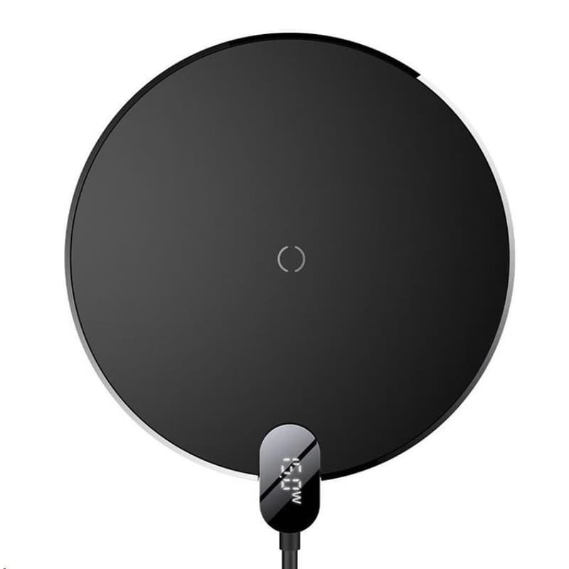 Baseus bezdrôtová nabíjačka Digital LED Gen 2 15W čierna