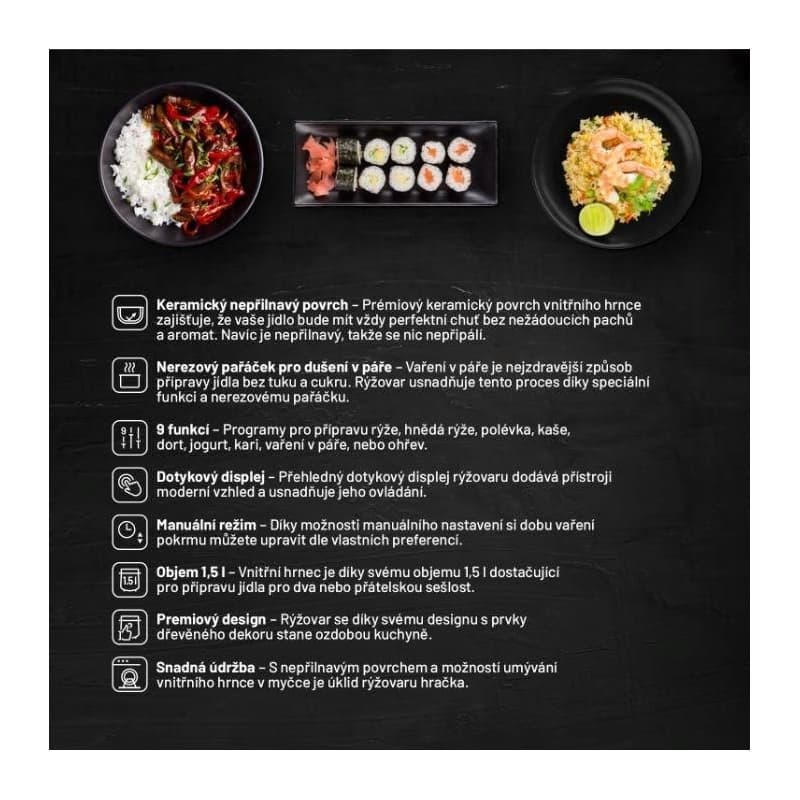 Lauben Multifunction Rice Cooker 1500BW - ryžovar 6