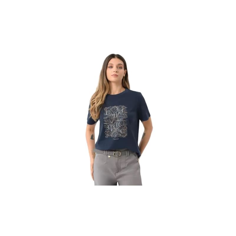 Dámske tričko s krátkym rukávom VOLCANO T-UNIQ-NAVY 1