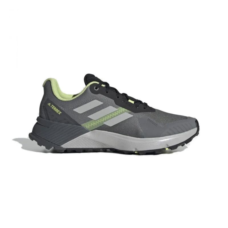Pánska bežecká trailová obuv ADIDAS Terrex Soulstride grey four grey two pulse lime 2
