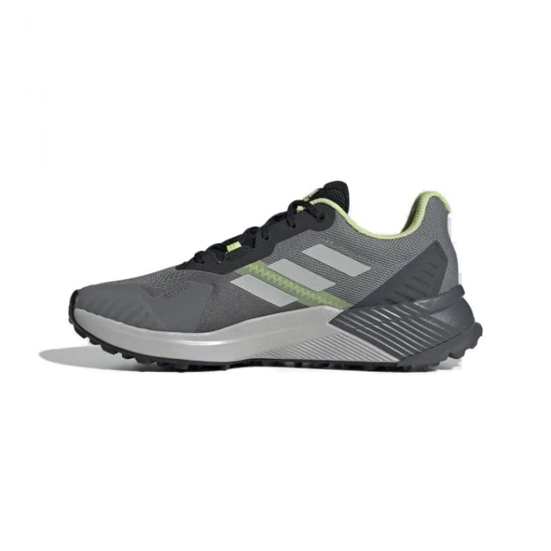 Pánska bežecká trailová obuv ADIDAS Terrex Soulstride grey four grey two pulse lime 3