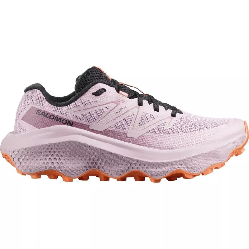 Dámska bežecká trailová obuv SALOMON Ultra Flow 2 W dawn pink black nectarine 2