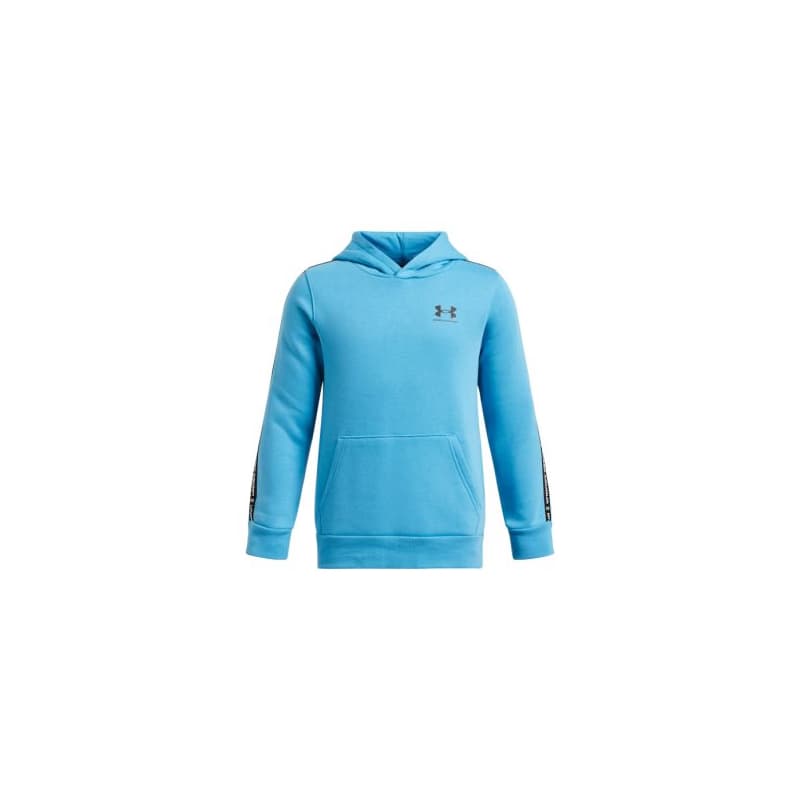 Chlapčenská zateplená mikina s kapucňou UNDER ARMOUR B Icon Flc HD Taping-BLU