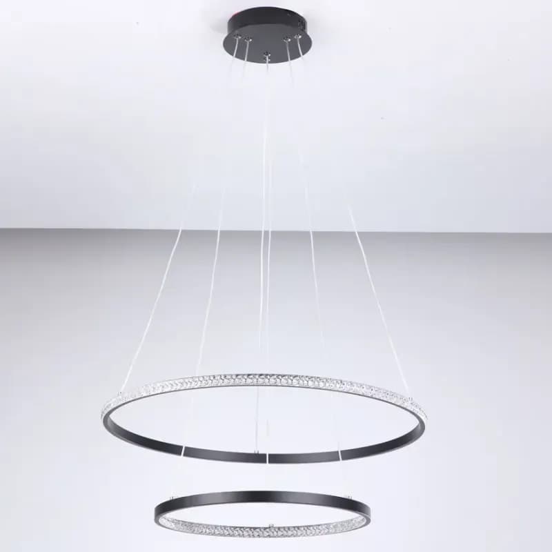 Závesné svietidlo SUPRA BLACK AH-SULED48BL LED LW1 1